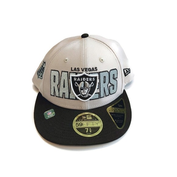New Era Other - 59Fifty New Era Size 7 5/8 Las Vegas Raiders Fitted Hat Cap Low Profile Curved